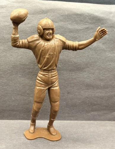 Vintage Marx Football Player Quarterback Large 5-1/2" Original Plastic Figure