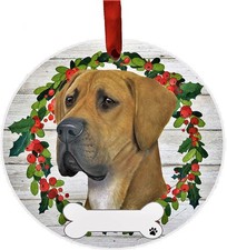 Great Dane Ornament - E S Pets - DIY Personalizable, Ceramic Round Ornament