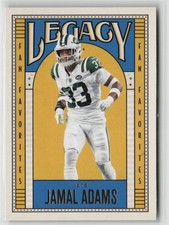 Jamal Adams 2019 Panini Legacy Fan Favorites New York Jets #FF-JA