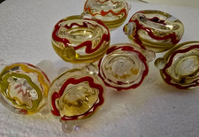 Multi Colors Swirled Thick Glass Male Bowl  Stem 14/15mm for Hookah