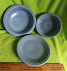 Fiesta Fiestaware Periwinkle Blue (Retired)  Set Of 3, 8 1/4", 6 3/4" Bowls, 7"