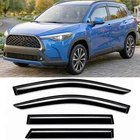 Tinted Window Visors Deflectors Rain Guards for Toyota Corolla Cross 2022-2026