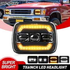 5x7" 7x6" LED Headlight Hi-Lo Beam For Toyota 1982-95 Pickup Truck 4Runner DRL
