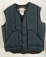 Vintage Walls Zero-Zone Insulated Workwear Vest Mens XL Blue Made in USA Nylon