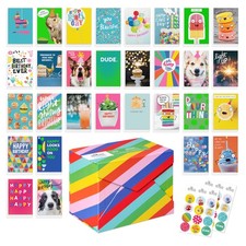 Recycled Paper Greetings 30-Count Funny Birthday Card Assortment with Envelop...