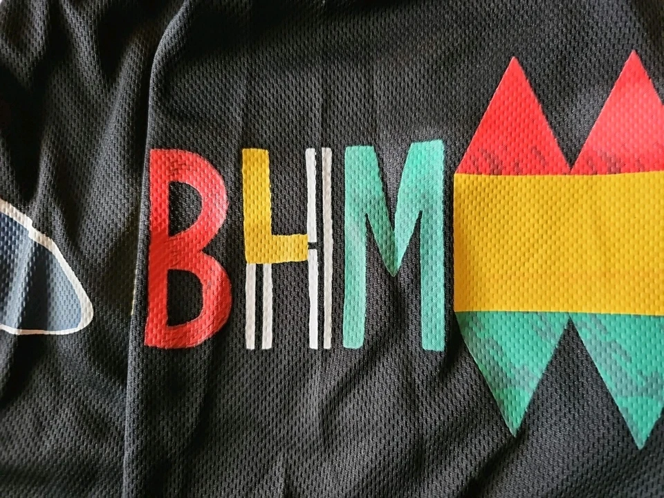 圣何塞鲨鱼平面设计球衣男式XL黑色历史月 — 第 4/4 张图片