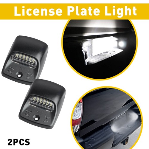 iJDM 2PCS White Full LED License Plate Lights Lamps For 2005-2015 Toyota Tacoma