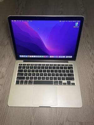 Apple MacBook Pro Retina 13'' Early 2015 i5 8GB 256GB SSD Silver Monterey