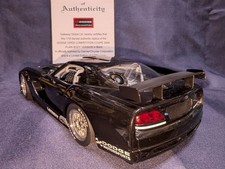 AUTOart 1/18 Dodge Viper Competition Coupe 2004 Black Collectible 15+