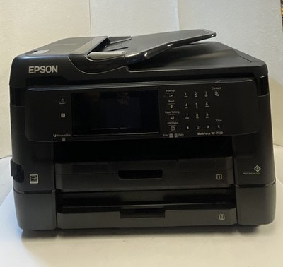 EPSON WORKFORCE WF-7720 ALL IN ONE LARGE FORMAT INKJET PRINTER Needs Ink Tested