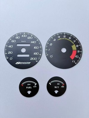 Gauge Faces Speedo Dials For JDM Honda Integra DC2 Cluster Overlay 200KM/H