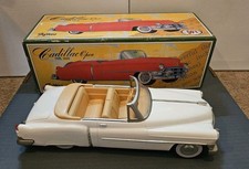 Fifties Cadillac Open Type 1950 White 11" Friction Metal Car Japan 