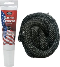 Midwest Hearth Wood Stove Gasket Kit 5/8" x 84" Graphite Fiberglass Rope