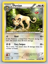Persian 89/114 Steam Siege Colorless Stage 1 Pokemon TCG Collectible Card