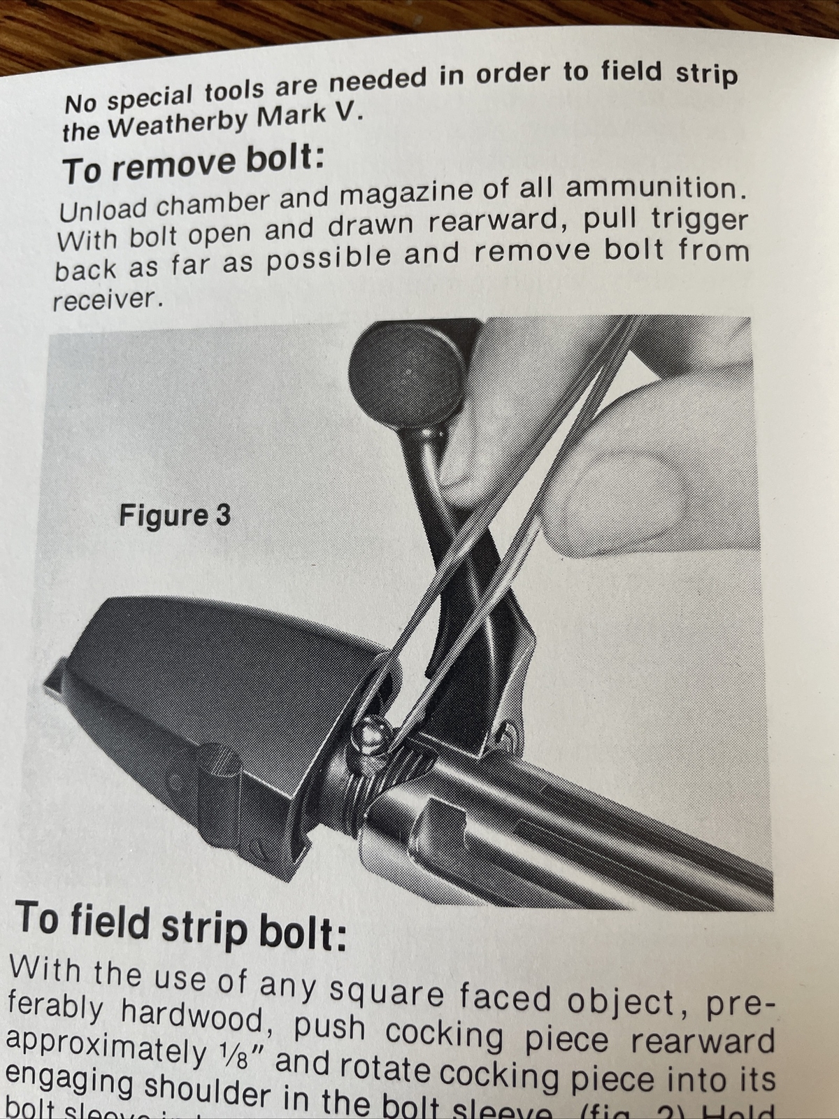 Weatherby Model Mark V Owners Manual Original! eBay