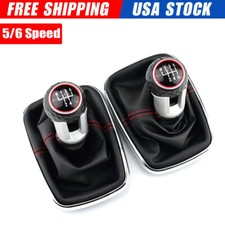 5 6 Speed Shift Knob Car Gear Shifter Knob Head Lever For Vw Golf 6 Mk6 Golf 5