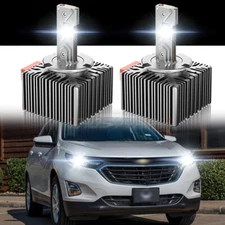 D5S LED Headlight Bulb High-Low For Chevrolet Equinox 2018 2019 2020 Replace HID