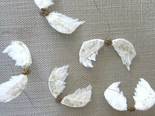 Unique SEASONS of CANNON FALLS FEATHER ANGEL WINGS GARLAND 9 Ft New Old Stock