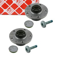 2X Febi Radnabe FüR Vw Golf 5 6 Passat B6 B7 Tiguan Touran A3 Hinten 5WF501611A