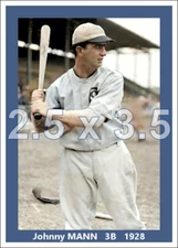 Johnny Mann - 1928 Chicago White Sox - choose a size - colorized print