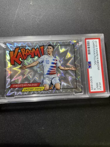 2018 Panini KABOOM! Soccer #CPU Christian Pulisic USA SSP PSA 9 World Cup