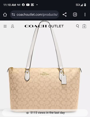 COACH Gallery Tote Bag In Signature Canvas