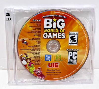 All-New Premium Collection Big World of Games PC DVD-ROM Over 50 Complete  Games