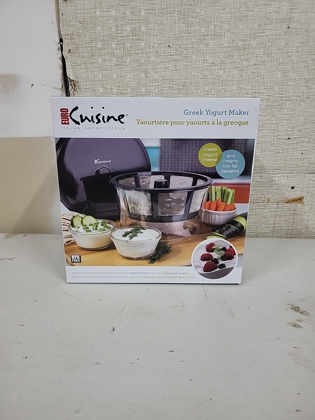Euro Cuisine Greek Yogurt Maker with Ultra Fine Mesh Stainless Steel