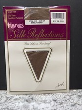 Hanes Silk Reflections Barely There Size EF Vintage Pantyhose 1989