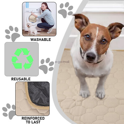 Potty Training 4-Pack Reusable Puppy Potty Pads Washable Dog