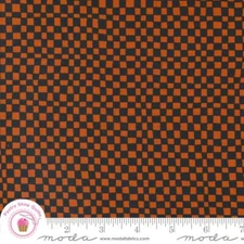 Moda NOIR 11547 24 Black Orange Check ALLI K DESIGNS Quilt Fabric HALLOWEEN