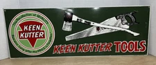 Vintage Keen Kutter Tools Metal Sign Axe Saw Knife Hammer Hatchet Simmons