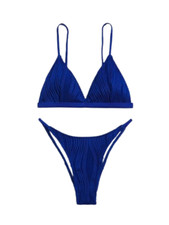 GIRLS 16 NWT SKIMPY SAPPHIRE SUNBATHING BIKINI from SHEIN