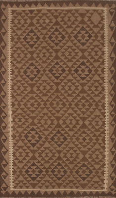 Traditional Reversible Kilim Rugs Handwoven Area Wool Carpet 5x8 ft
