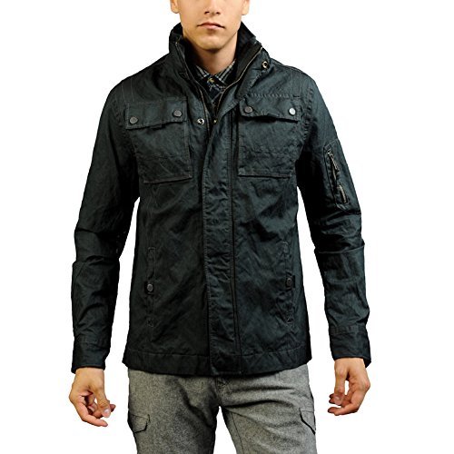 Jeremiah Men's Thorne Coated Canvas Jacket [J850058] | eBay