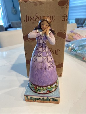 NIB Jim Shore Figurine Girl With ''I Appreciate You'' 7.5''