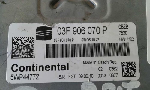 03F906070P Centralita Motor Uce para SEAT IBIZA BERLINA (6J5) * 41431 - Imagen 4 de 4
