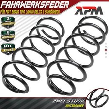 2x Federn Fahrwerksfeder Hinten für Fiat Brava Tipo Lancia Delta II Schrägheck