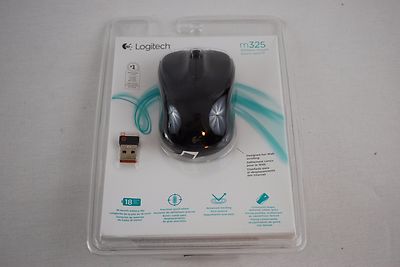 Logitech Wireless Mouse M325 with Designed-For-Web Scrolling Unifying - Black