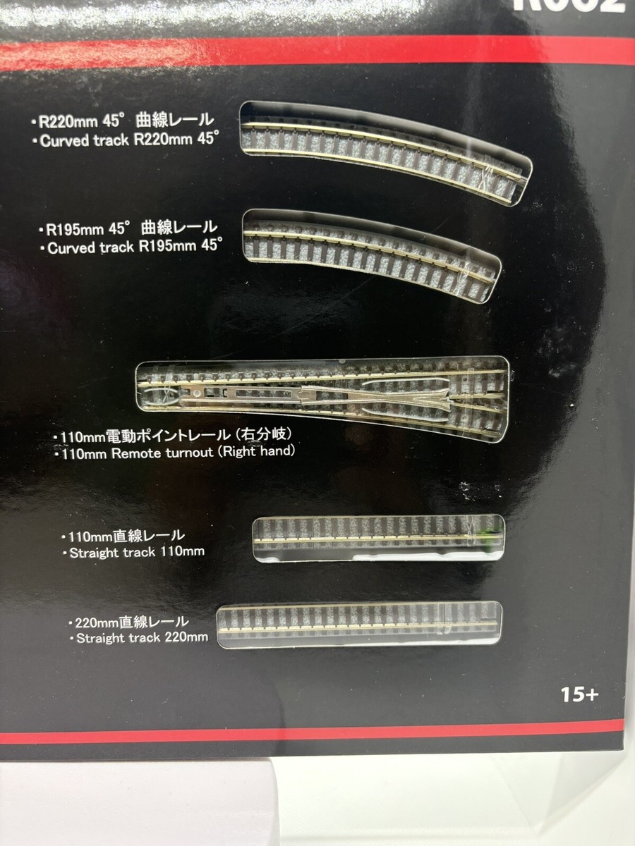 Roku. SIXTH &FLATRAILER セット売り Rokuhan Z Gauge R063 Rail Set D Single Wire Crossing Sets