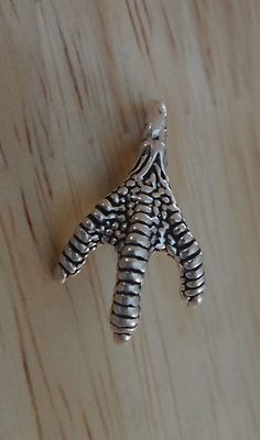 1 Sterlingsilber großer 29x14mm 3D Adler Talon Kralle Tier Charm