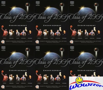 (6) 2009 NBA Basketball Hall of Fame Enshrinement Programs MICHAEL JORDAN++