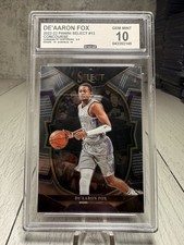 DE’AARON FOX |  2022-23 Panini Select Basketball Concourse #13 Kings CCG 10