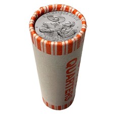 America 250 Mayflower Compact 1776-2026 Uncirculated Quarter $10 Roll * P Mint *