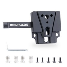 Mini V Mount Battery Plate Wedge VLock Kit Video Camera Rig Power Adapter
