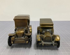 Lot of Two Banthrico Cast Metal Car Coin Banks