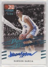 2021-22 Leaf Pro Set Power Platinum Spectrum Foil 6/99 Dawson Garcia Auto 1c0k