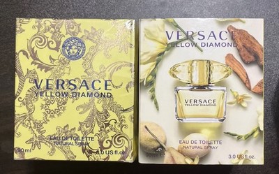 Lot Of Two Yellow Diamond by Versace 3.0 oz EDT Perfume Women New In Box 90ML