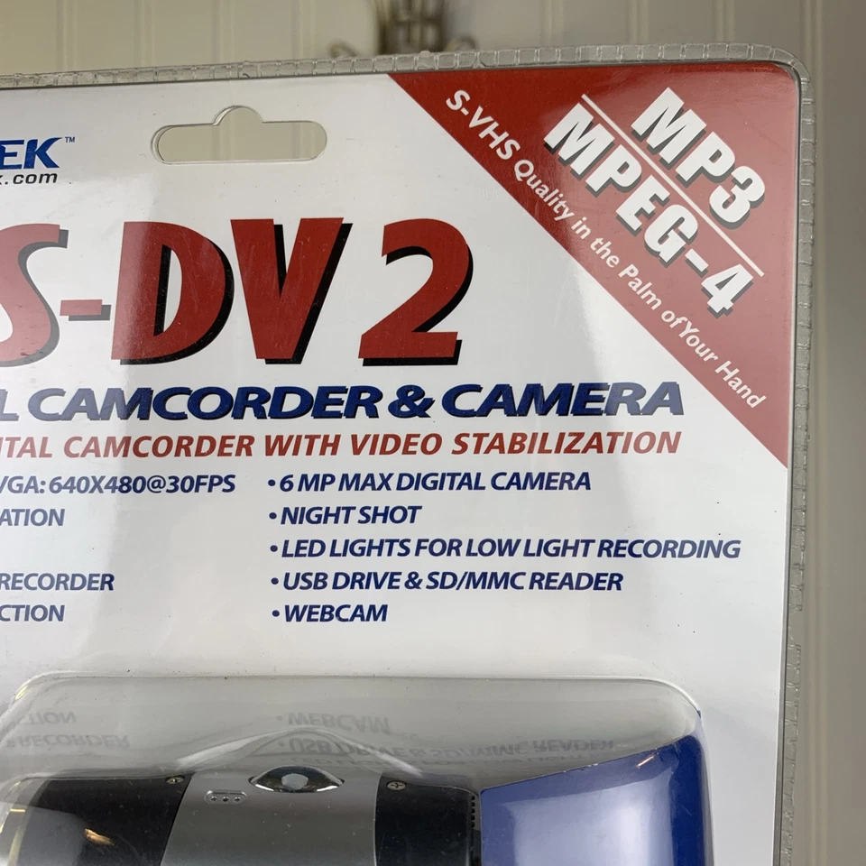 Aiptek IS-DV2+ 6 Megapixel Video Camera Camcorder Media Player MPEG 4/ MP3 - New - Image 3 of 4