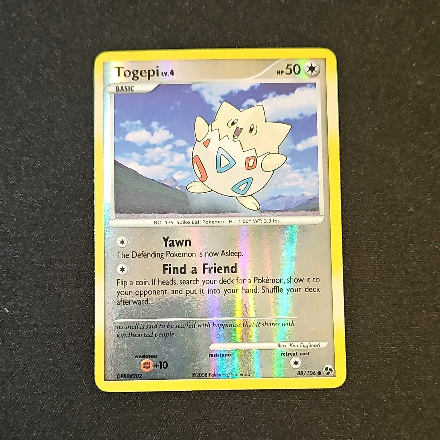 Pokémon Togepi Great Encounters 88/106 Common Reverse Holo 50HP Basic Card